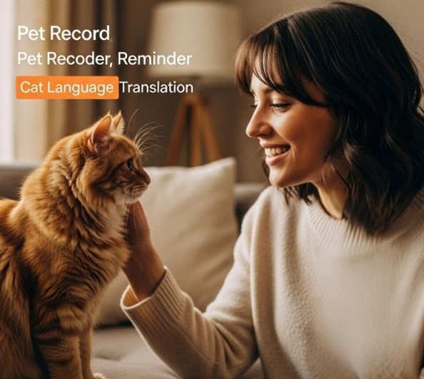 Cute cat and dog together